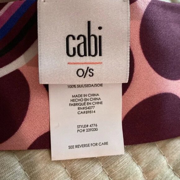 NWT Cabi Spotty Scarf twill, scarf, style 4776 - Picture 6 of 7